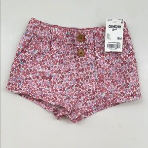 OshKosh B'gosh Pink Floral 18 Month Shorts - NWT!